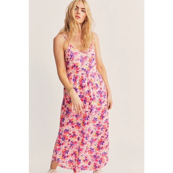 LoveShackFancy Faraday Slip Maxi Dress in Pink Women’s Size XS - Picture 2 of 12